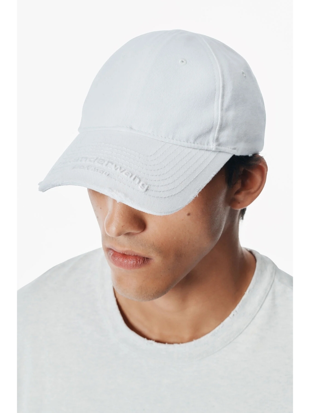 Alexander Wang White Embroidered Logo Baseball Cap 01350